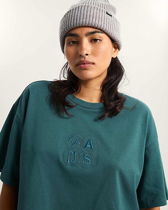 ELLIPSE RELAX CROP TİŞÖRT Mystic Moss