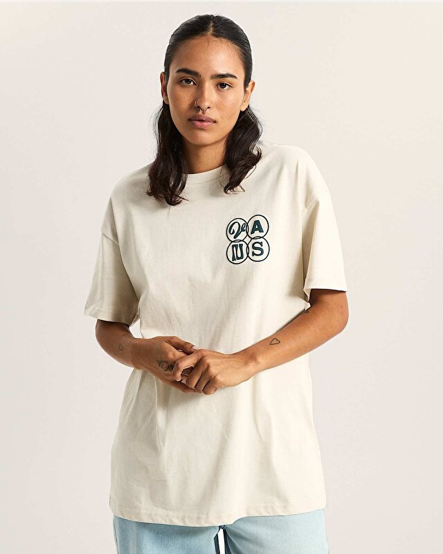 ELLIPSE OVERSIZE TİŞÖRT Oatmeal