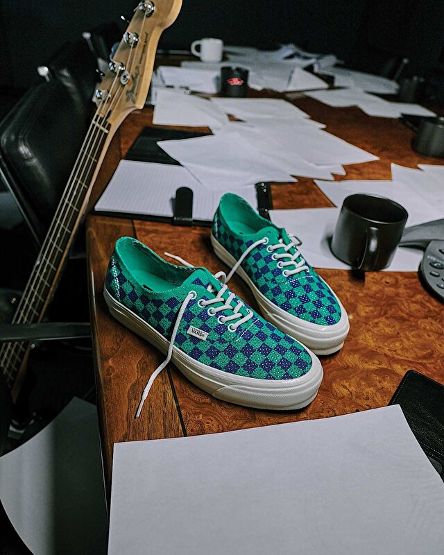 PREMIUM AUTHENTIC CHECKERBOARD AYAKKABI Green/Navy