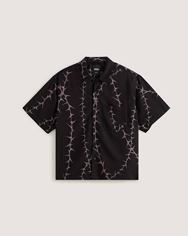 VAN DOREN PRINTED CAMP TİŞÖRT Black