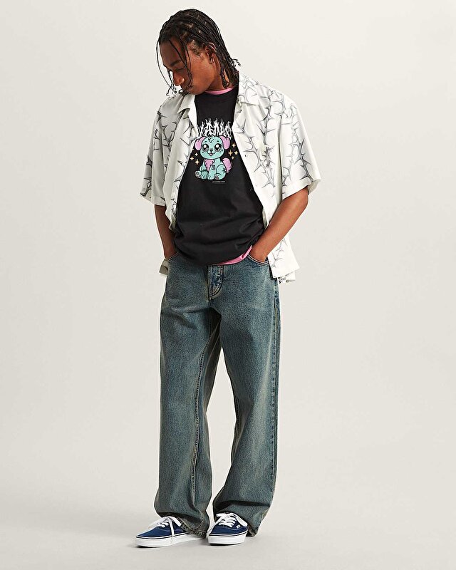 VAN DOREN PRINTED CAMP TİŞÖRT White