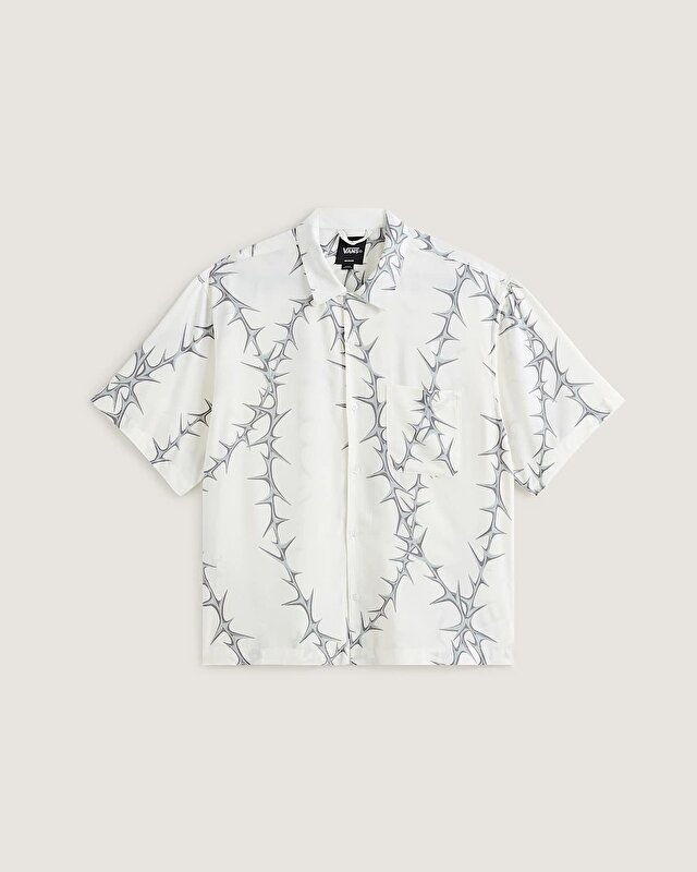 VAN DOREN PRINTED CAMP TİŞÖRT White
