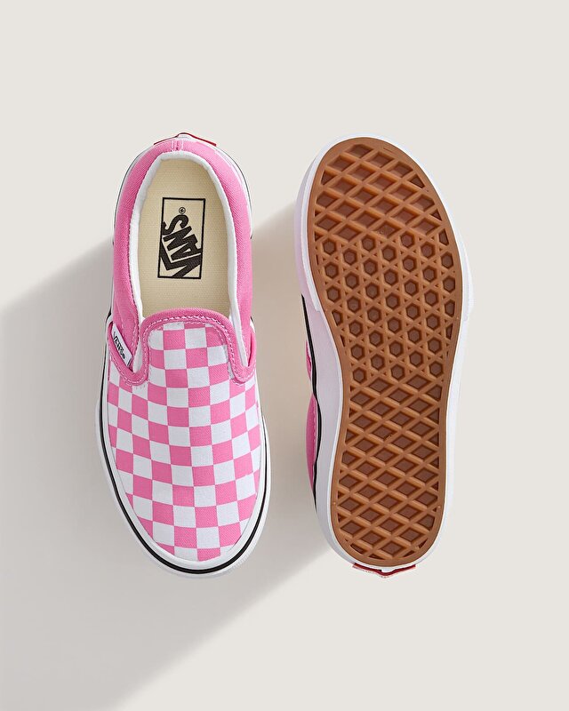 ÇOCUK CLASSIC SLIP-ON CHECKERBOARD AYAKKABI (4-8 YAŞ) Pink Fizz