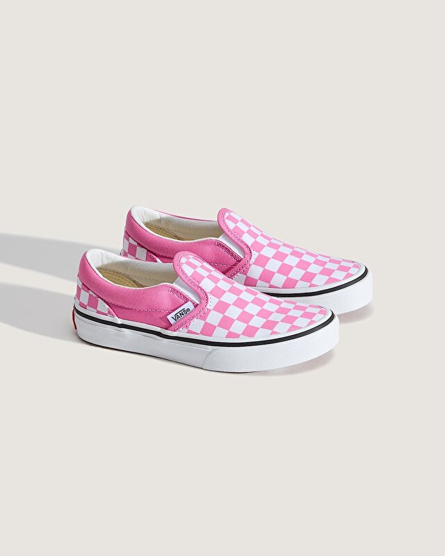 ÇOCUK CLASSIC SLIP-ON CHECKERBOARD AYAKKABI (4-8 YAŞ) Pink Fizz