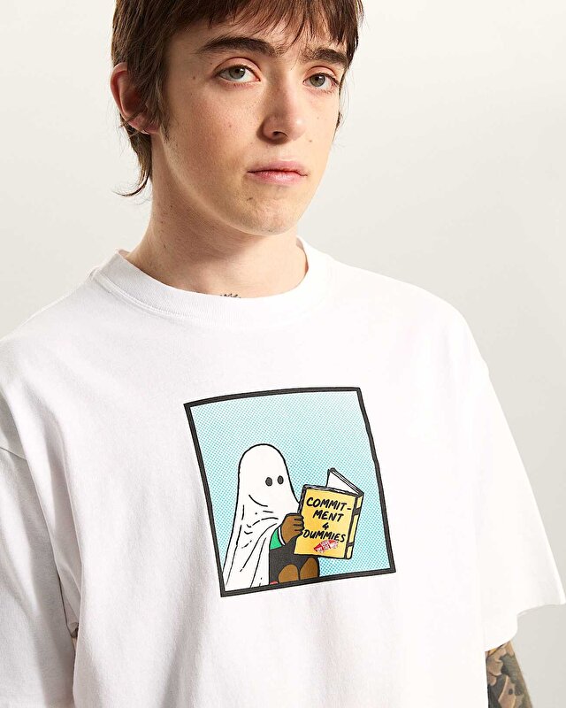 COMMITMENT 4 DUMMIES LOOSE TİŞÖRT White