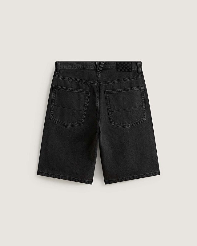 CHECK-5 BAGGY DENIM ŞORT Washed Black
