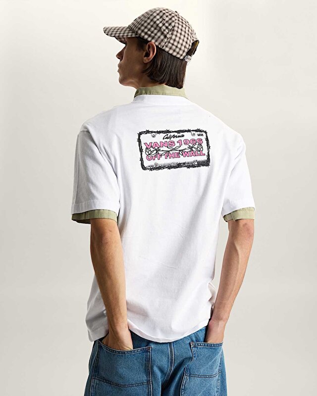 BARB PLATE LOOSE TİŞÖRT White