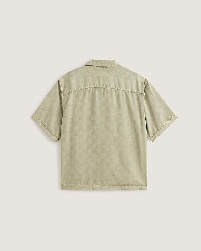 VAN DOREN TENCEL CHECK CAMP GÖMLEK Soft Sage