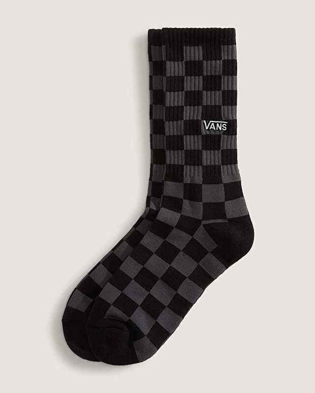 CHECKERBOARD CREW ÇORAP (1 ÇİFT) Black/Charcoal