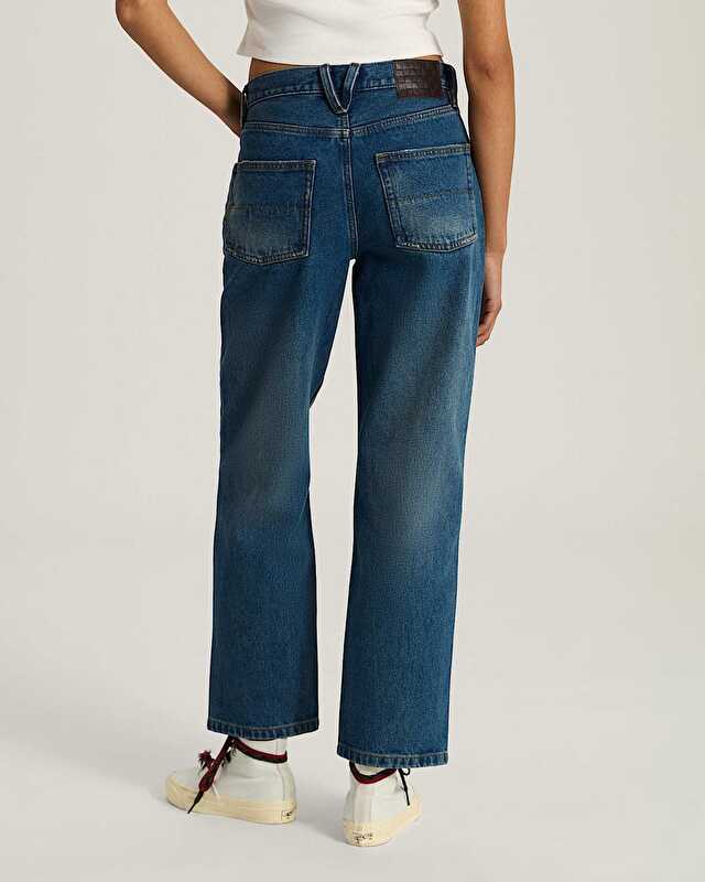 CHECK 5 MID RISE STRAIGHT PANTOLON Vintage Indigo