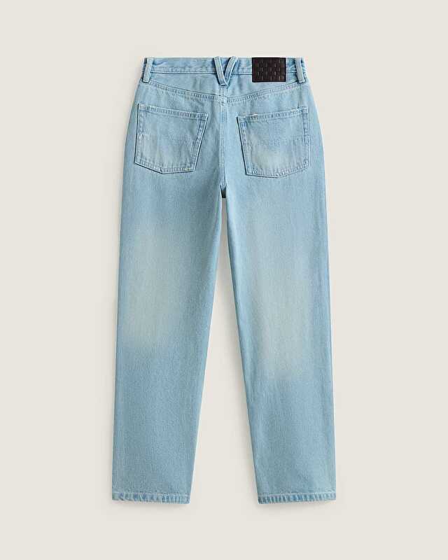 CHECK 5 MID RISE STRAIGHT PANTOLON Light Stonewash