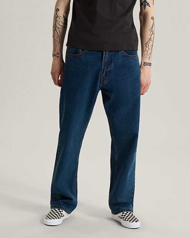 CHECK 5 STRAIGHT DENIM PANTOLON Vintage Indigo