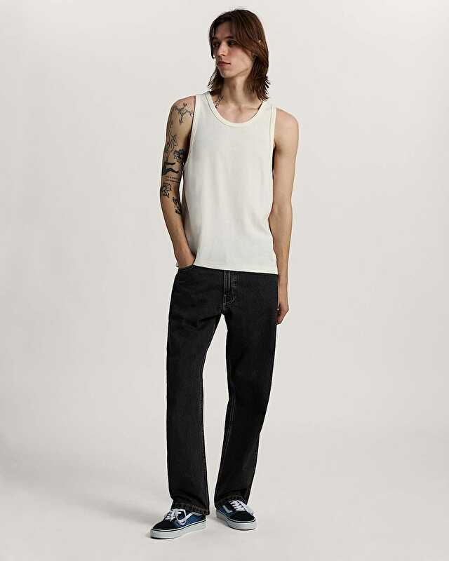 CHECK 5 STRAIGHT DENIM PANTOLON Washed Black