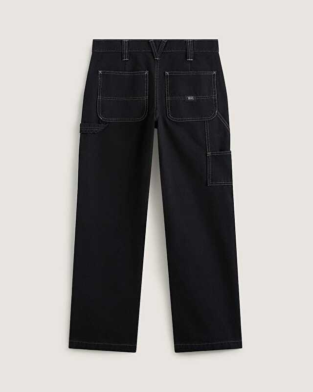 CHORE MID RISE STRAIGHT PANTOLON Black