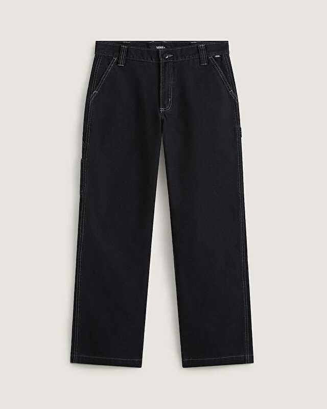 CHORE MID RISE STRAIGHT PANTOLON Black