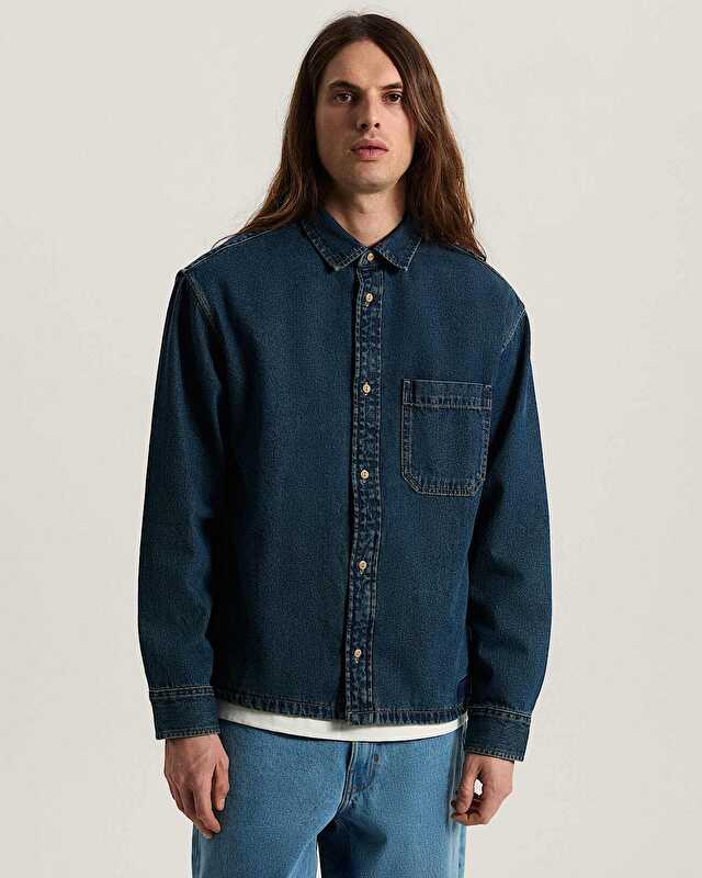 MARTINEZ DENIM GÖMLEK Vintage Indigo/Incense