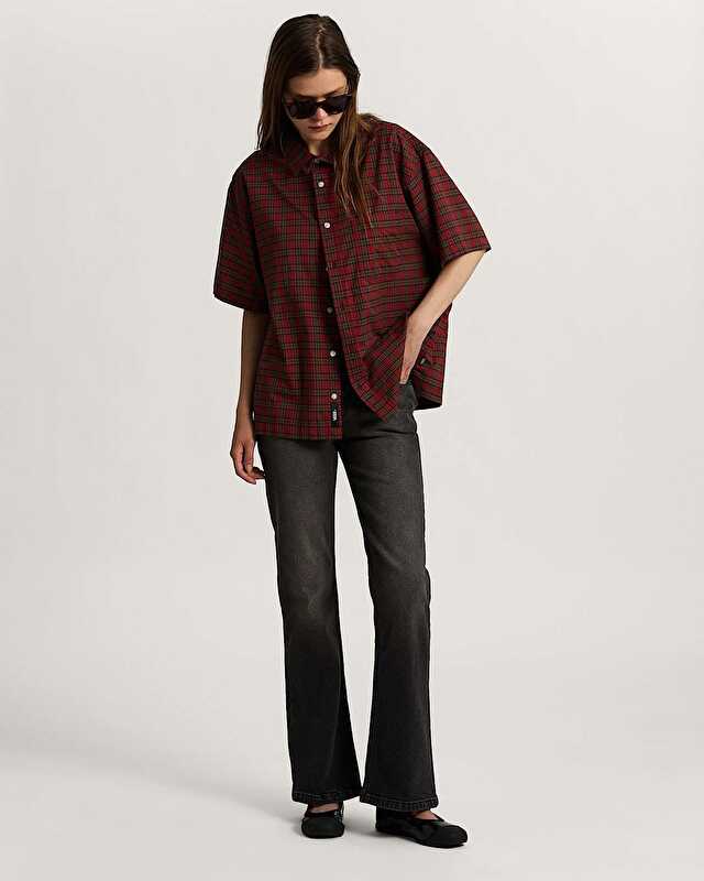 CHECK 5 MID RISE BOOT PANTOLON Washed Black