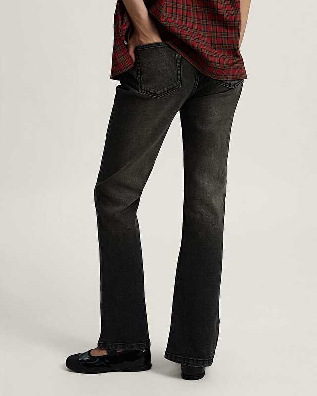 CHECK 5 MID RISE BOOT PANTOLON Washed Black