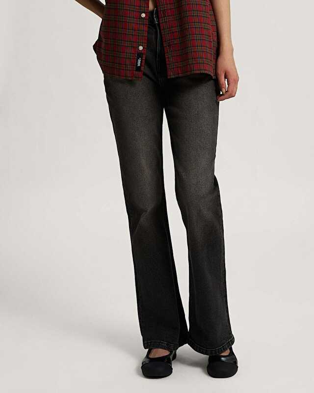 CHECK 5 MID RISE BOOT PANTOLON Washed Black