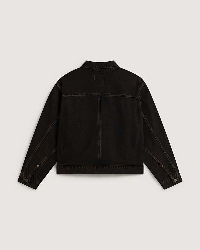 CHECK 5 DENIM TRUCKER CEKET Black/Vintage Cocoa