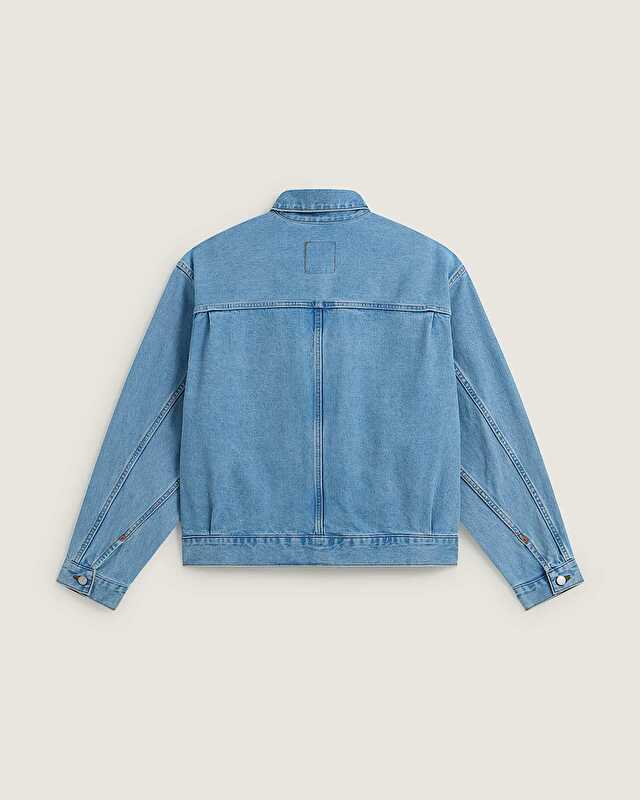 CHECK 5 DENIM TRUCKER CEKET Light Stonewash
