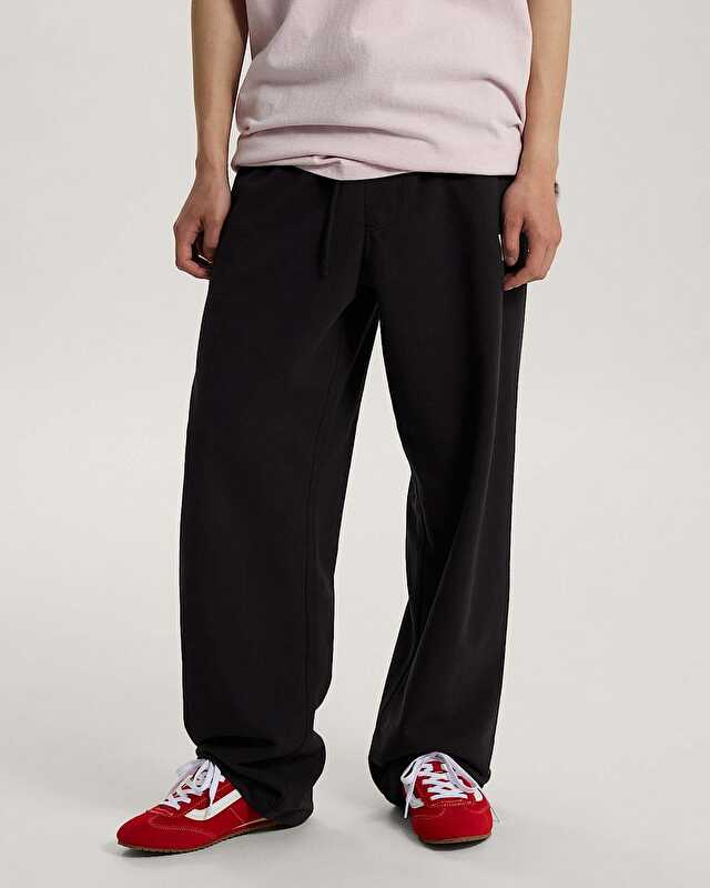 STRETCH LOGO STRAIGHT PANTOLON Black