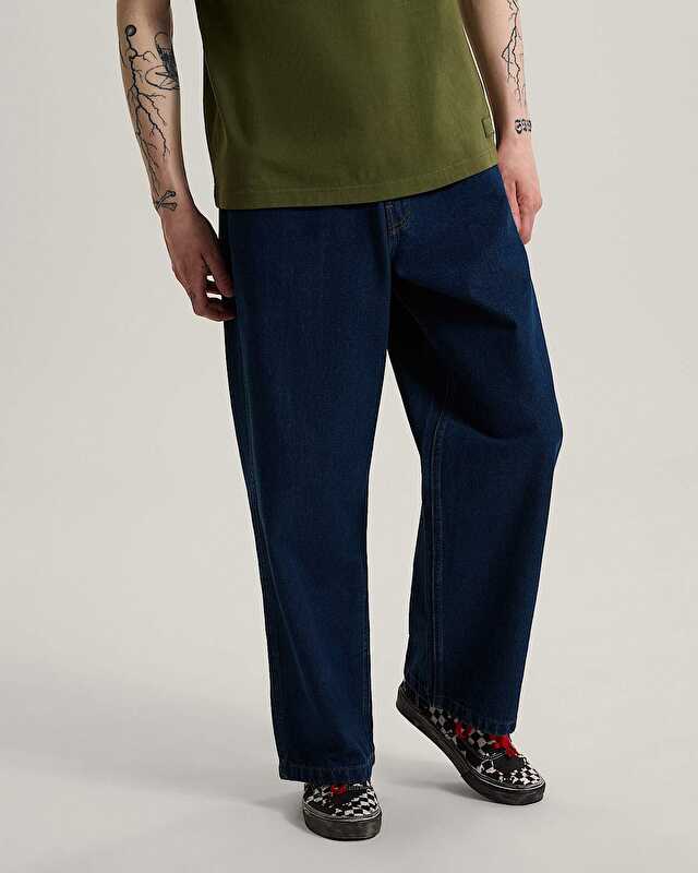 DRILL CHORE BAGGY CARPANTER PANTOLON Dark Rinse