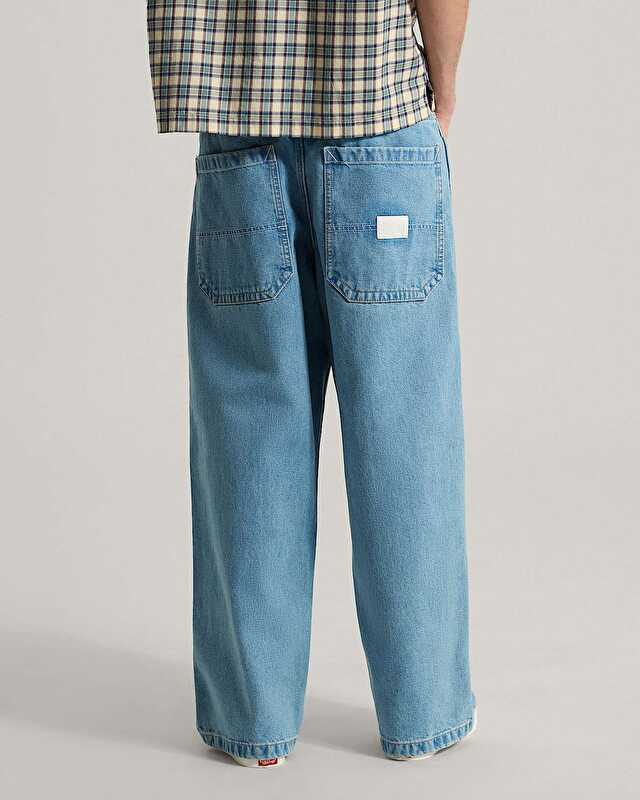 DRILL CHORE BAGGY CARPANTER PANTOLON Light Stonewash