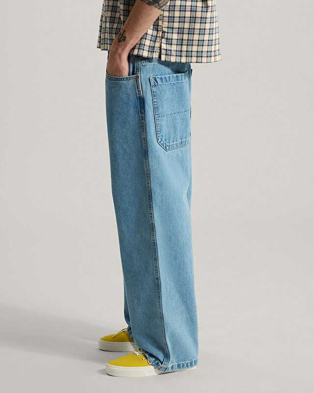 DRILL CHORE BAGGY CARPANTER PANTOLON Light Stonewash