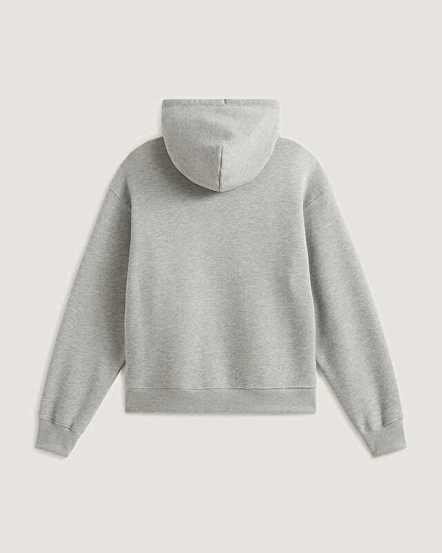 STRETCH LOGO FERMUARLU SWEATSHIRT Cement Heather