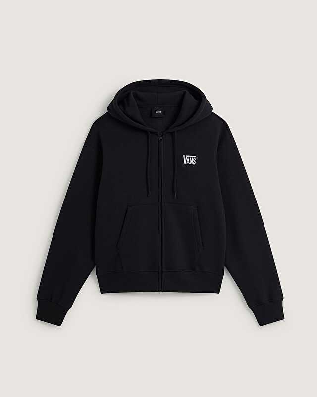 STRETCH LOGO FERMUARLU SWEATSHIRT Black/White