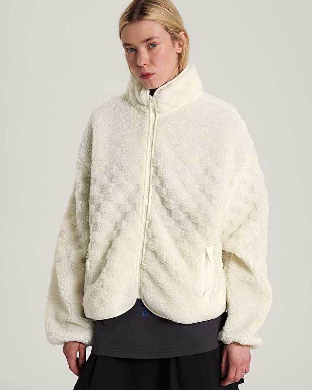 QUEENS HIGH PILE CEKET Marshmallow