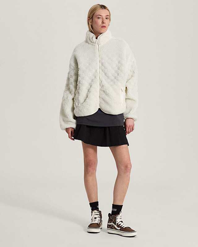 QUEENS HIGH PILE CEKET Marshmallow