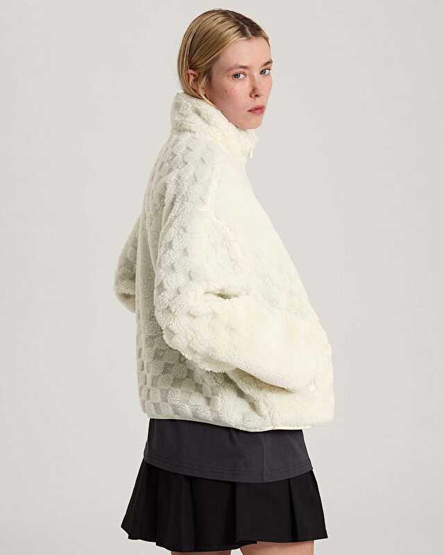 QUEENS HIGH PILE CEKET Marshmallow