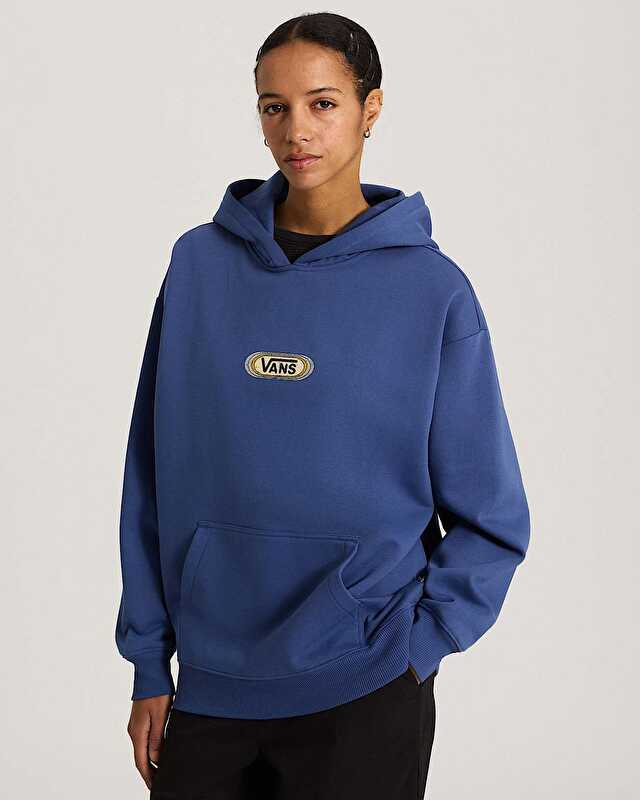 CALI STAMP OVERSIZE KAPÜŞONLU ÜST True Navy
