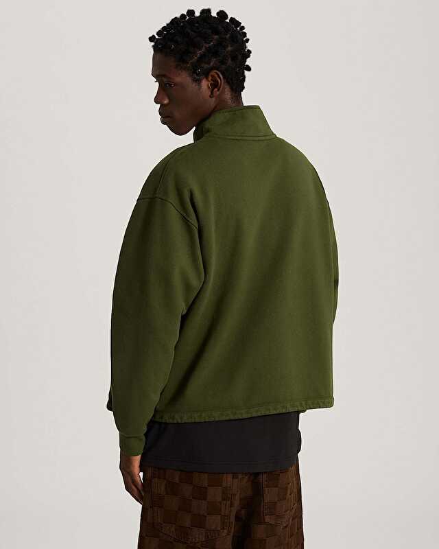 MOCK NECK FERMUARLI SWEATSHIRT Green Balsam