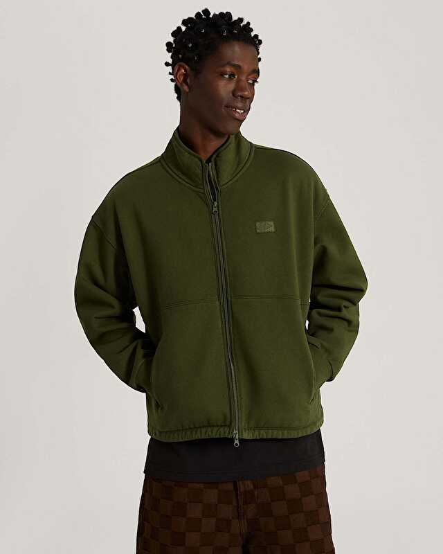 MOCK NECK FERMUARLI SWEATSHIRT Green Balsam