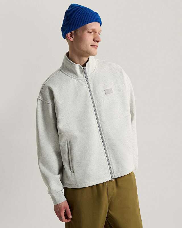 MOCK NECK FERMUARLI SWEATSHIRT Ash Heather