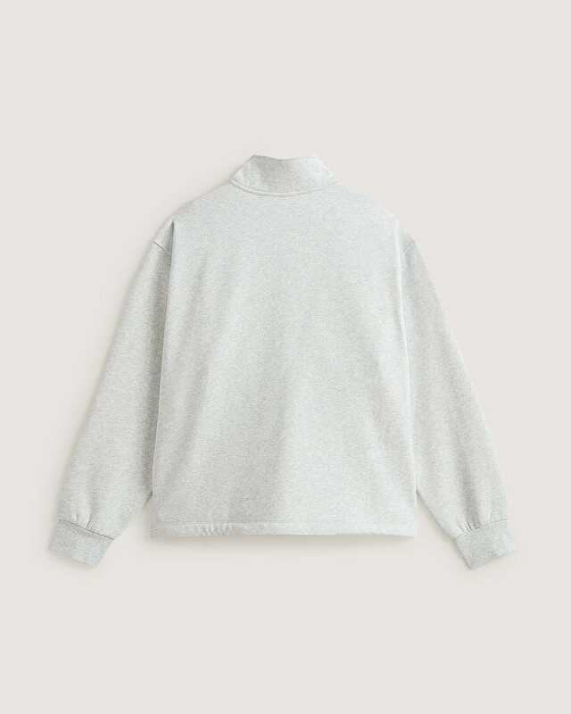 MOCK NECK FERMUARLI SWEATSHIRT Ash Heather