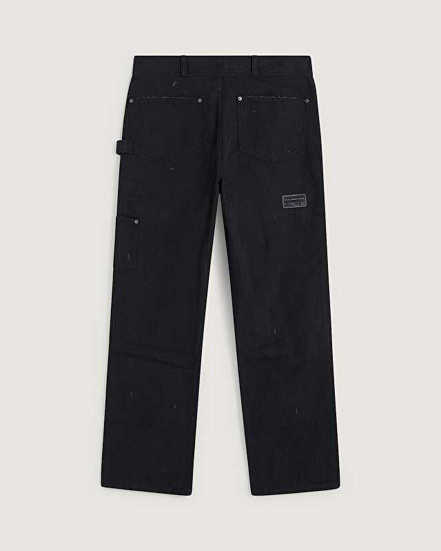 A.O.D. DISTRESSED DOUBLE KNEE PANTOLON Black