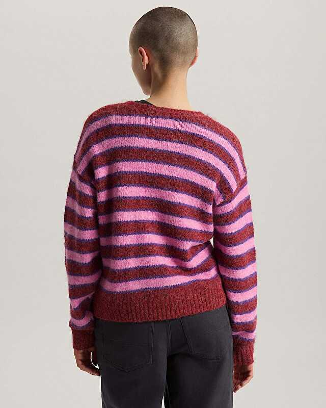 ROLLINS STRIPE KAZAK Poppy Ember/Purplelcrce