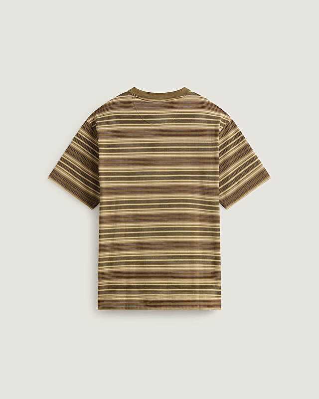STRIPE RINGER LOOSE TİŞÖRT Olive Brown